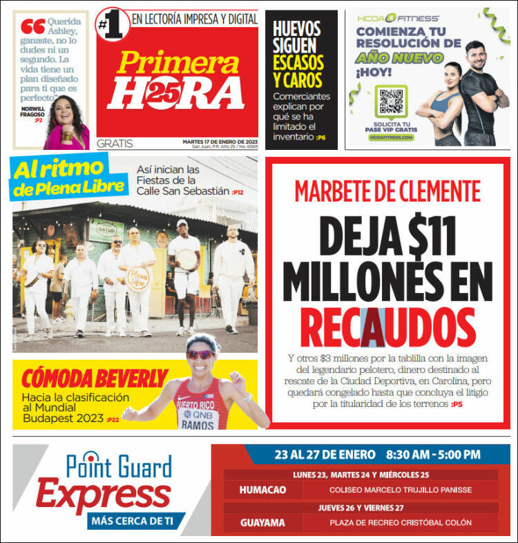 Portada de Primera Hora (Puerto Rico)
