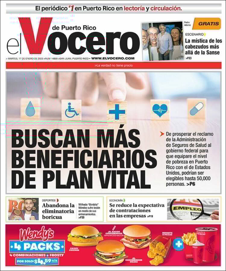 Portada de Vocero (Puerto Rico)
