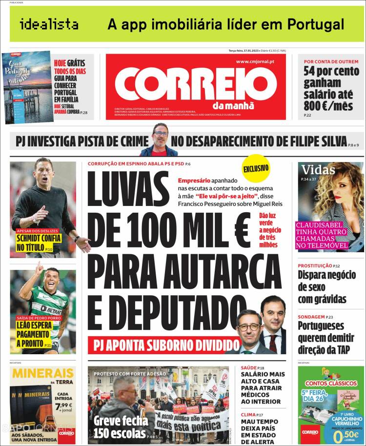 Portada de Correio da Manhã (Portugal)