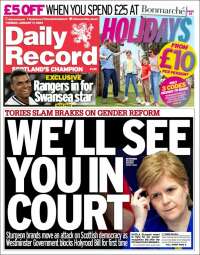 Portada de Daily Record (United Kingdom)