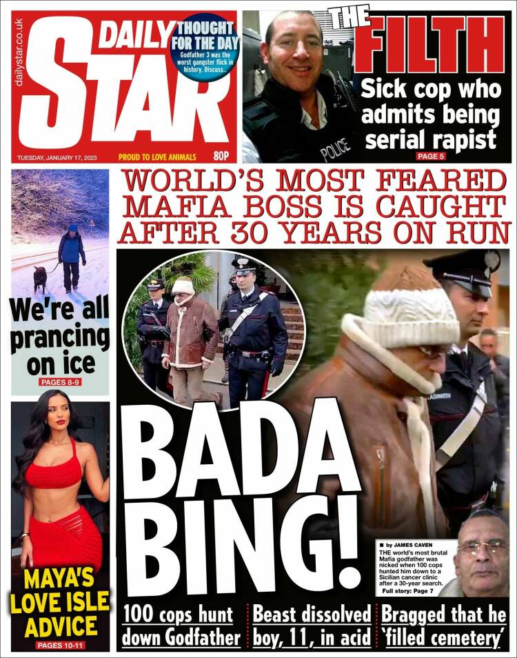 Portada de Daily Star (United Kingdom)