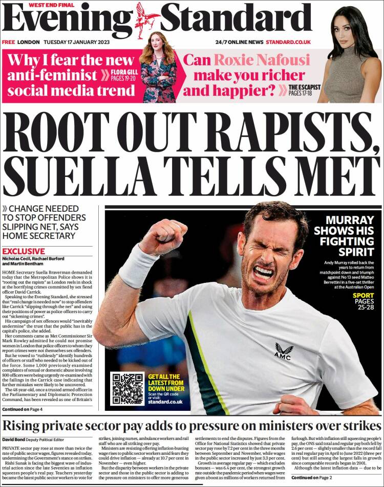 Portada de Evening Standard (United Kingdom)