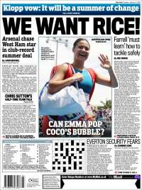 Portada de Daily Mail Sport (Reino Unido)