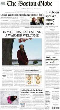 Portada de Boston Globe (USA)