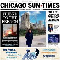 Portada de Chicago Sun-Times (USA)