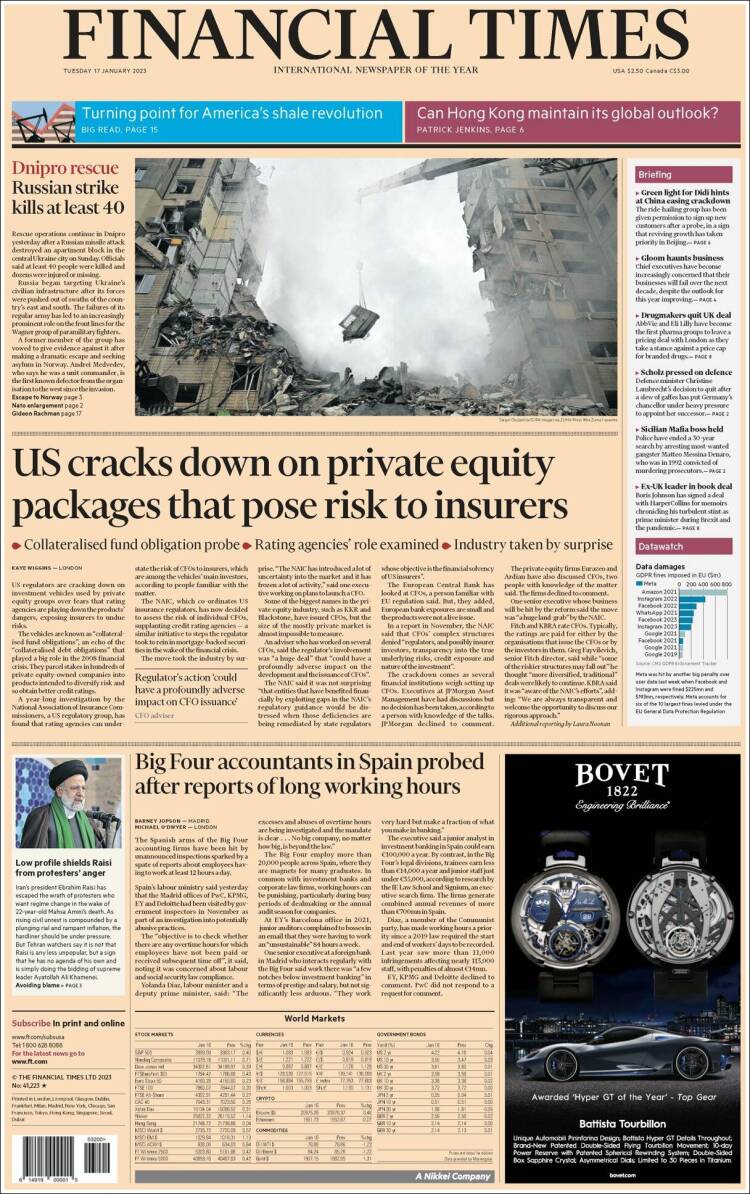 Portada de Financial Times - USA (USA)