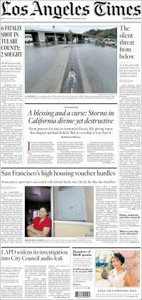 Portada de Los Angeles Times (USA)