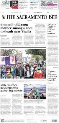 Portada de The Sacramento Bee (USA)