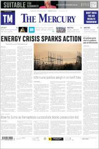 Portada de The Mercury (Sud&aacute;frica)