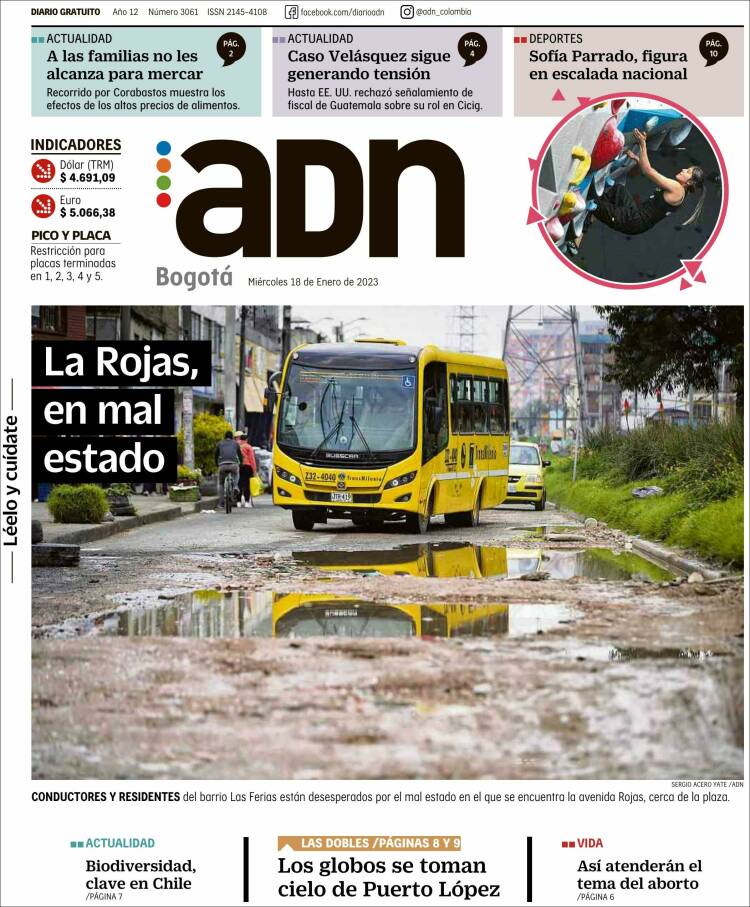 Portada de ADN - Bogotá (Colombia)