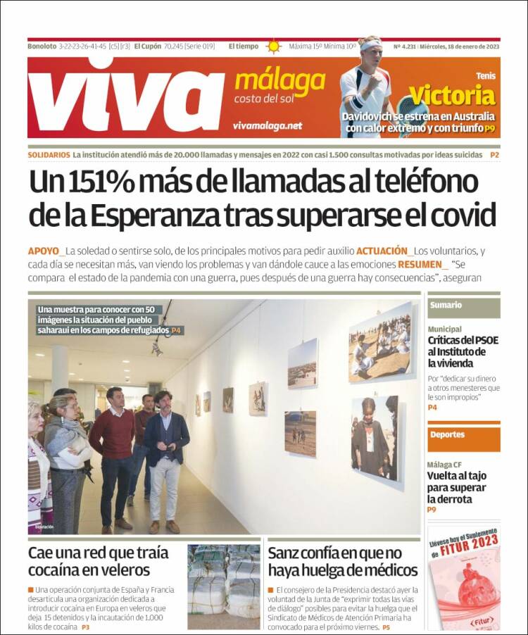 Portada de Viva Málaga (España)