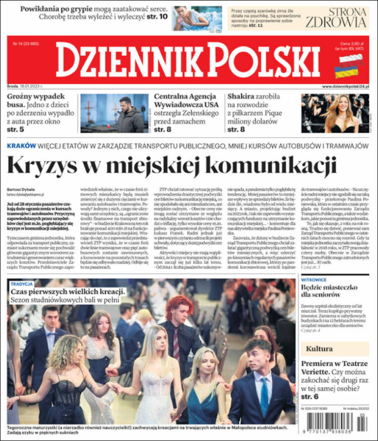 Portada de Dziennik (Polonia)