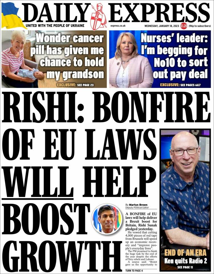 Portada de Daily Express (United Kingdom)