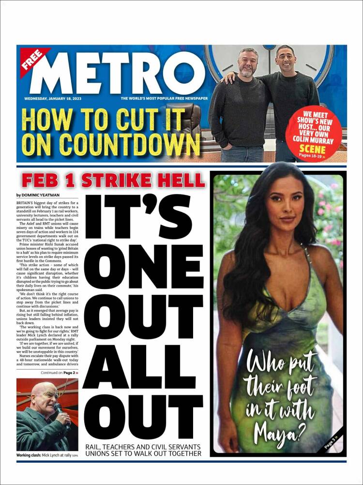 Portada de Metro (United Kingdom)