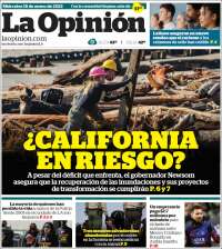 Portada de La Opinión (USA)