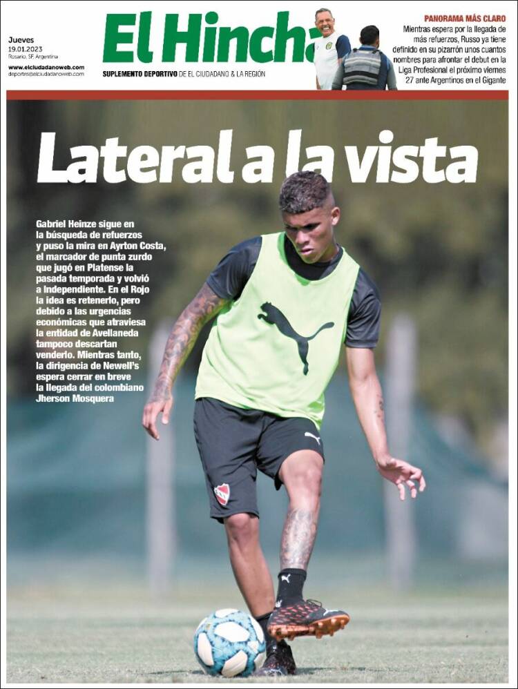 Portada de El Hincha (Argentina)