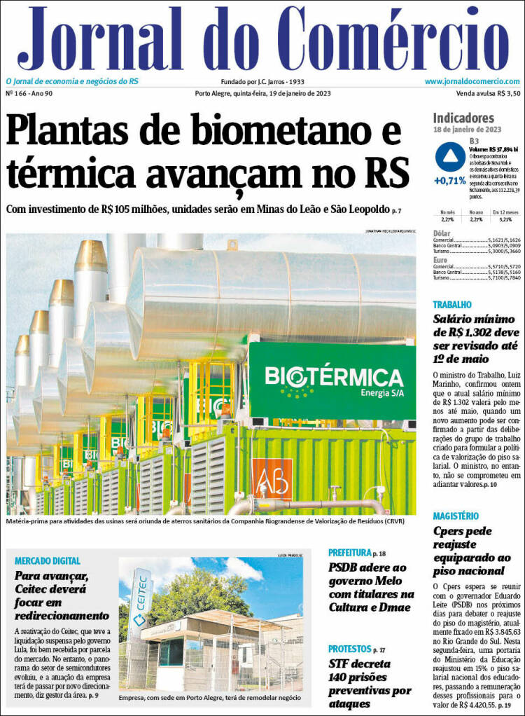 Portada de Jornal do Comércio (Brasil)