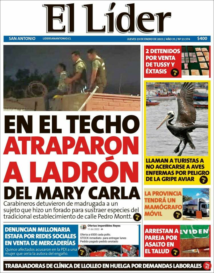 Portada de Lider de San Antonio (Chile)