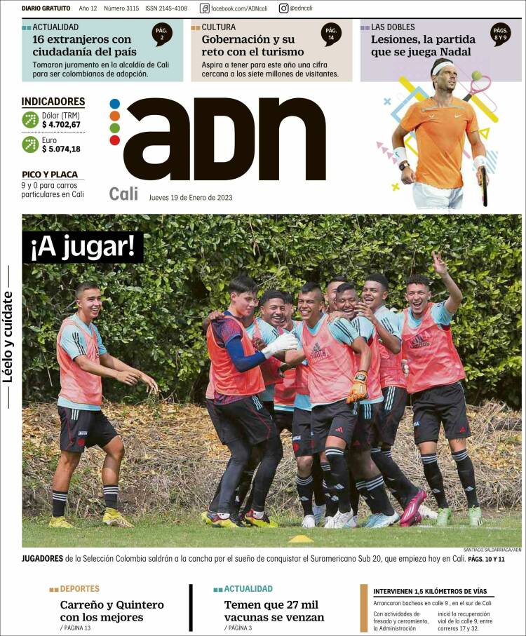 Portada de ADN - Cali (Colombia)