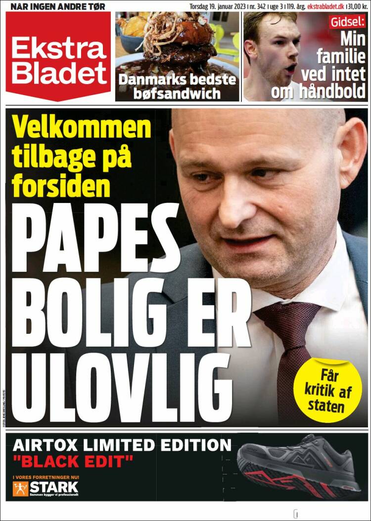 Portada de Ekstra Bladet (Denmark)