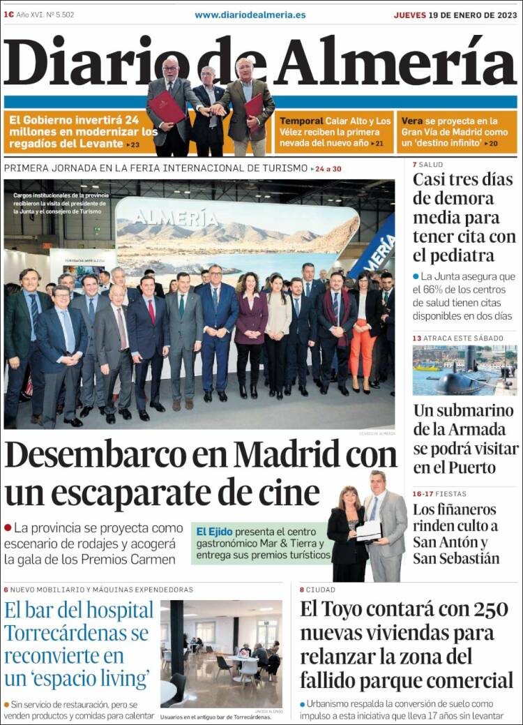 Portada de Diario de Almería (Espa&ntilde;a)
