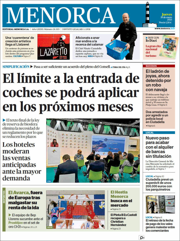 Portada de Menorca - Diario Insular (Espa&ntilde;a)