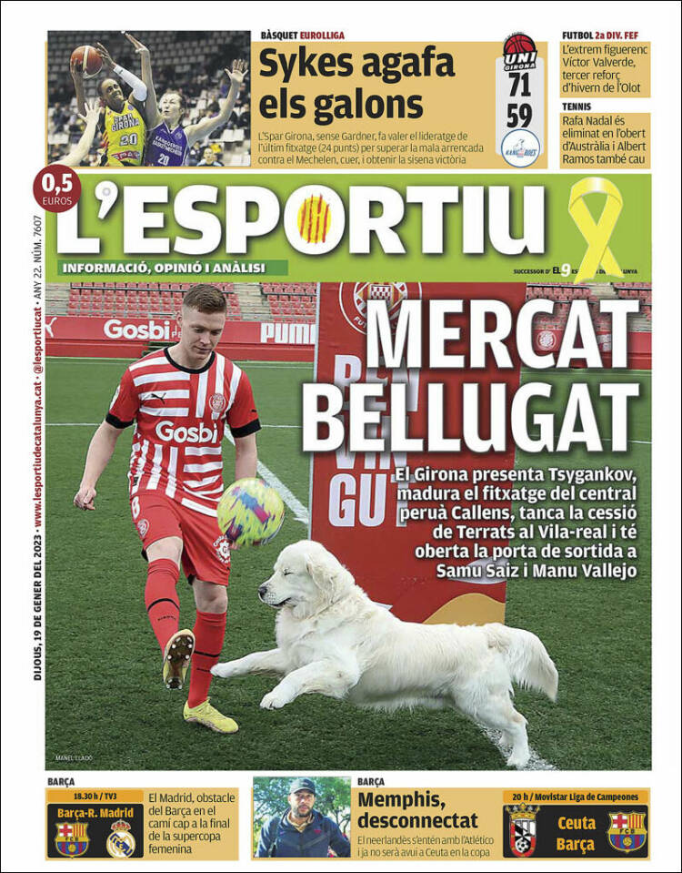 Portada de L'Esportiu : Girona (Espa&ntilde;a)