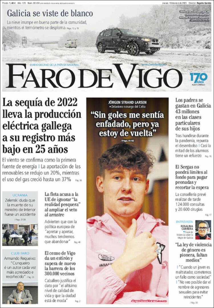 Portada de Faro de Vigo (Espa&ntilde;a)