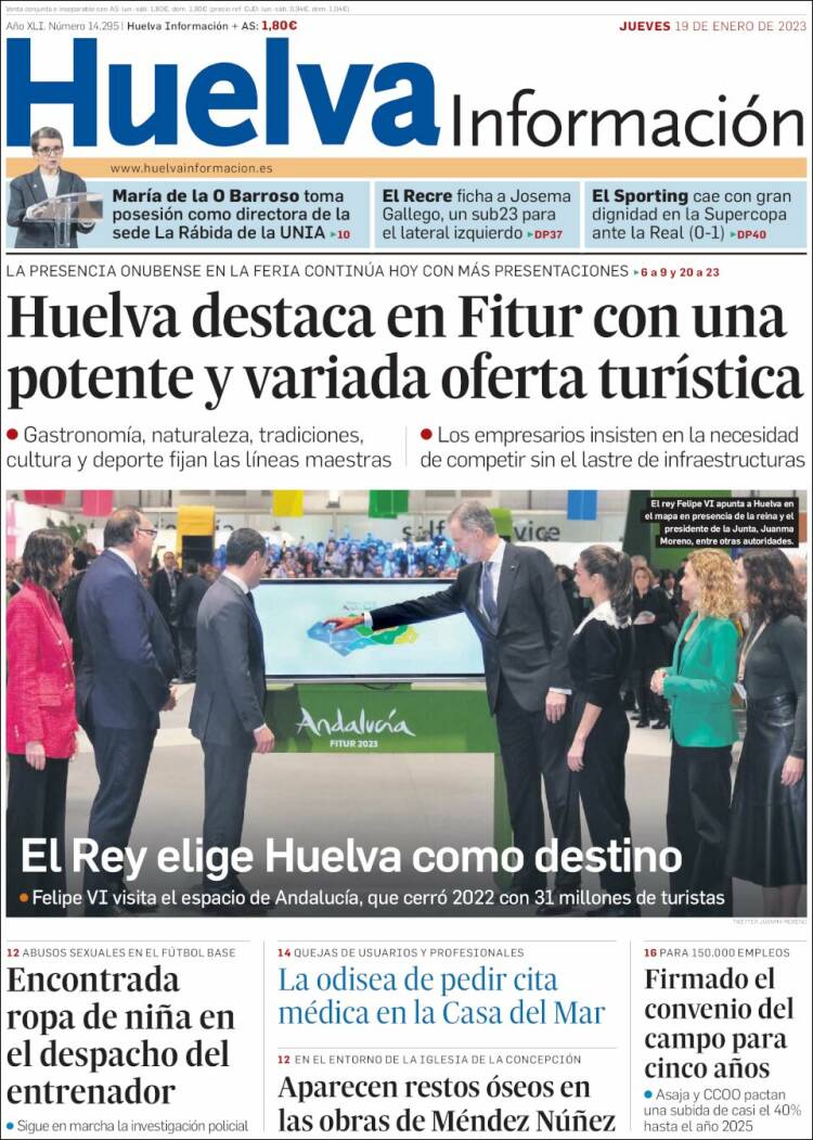 Portada de Huelva Información (Espa&ntilde;a)