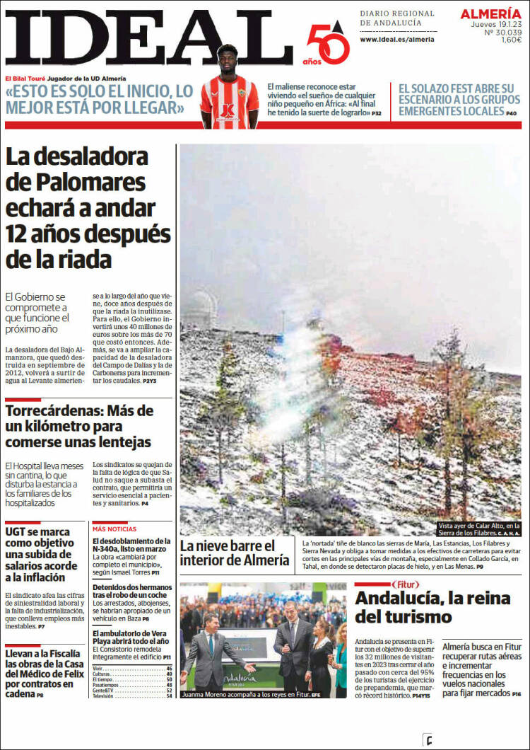 Portada de Ideal Almeria (Espa&ntilde;a)