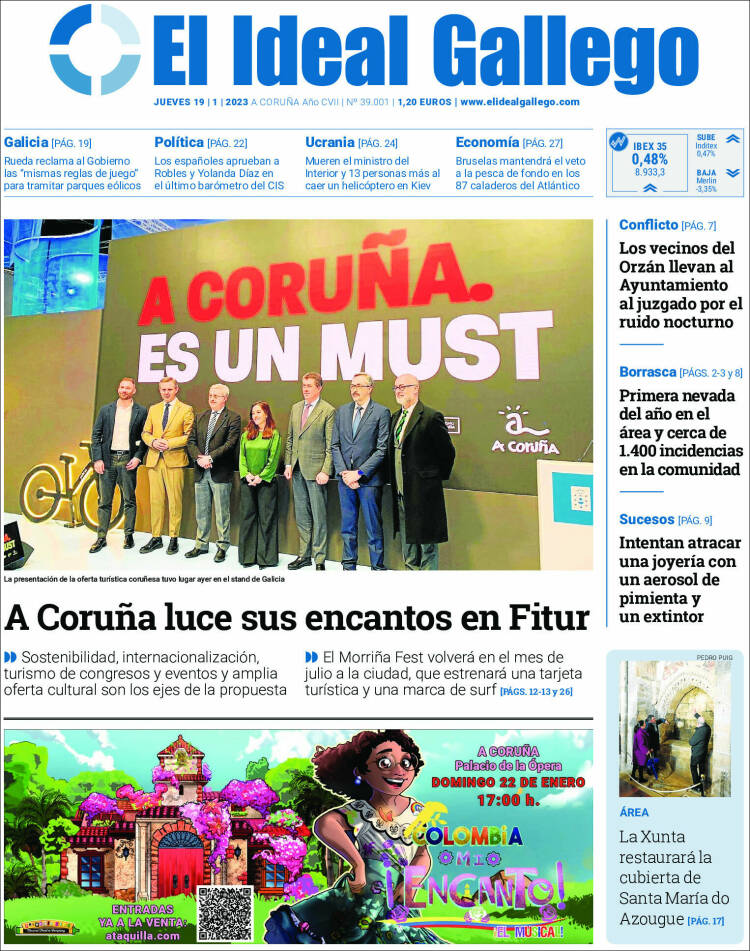 Portada de El Ideal Gallego (Espa&ntilde;a)