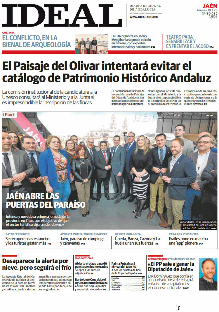 Portada de El Ideal de Jaén (Espa&ntilde;a)