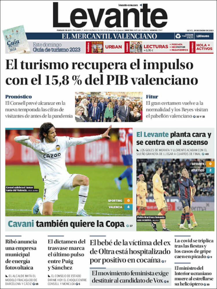 Portada de Levante (Espa&ntilde;a)