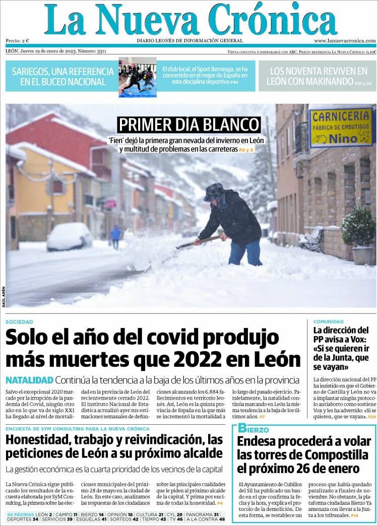 Portada de La Nueva Crónica (Espa&ntilde;a)