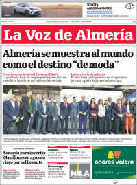 Portada de La Voz de Almería (Espa&ntilde;a)