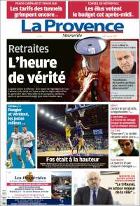 Portada de La Provence (Francia)