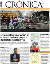 Portada de La Crónica de Hoy (México)