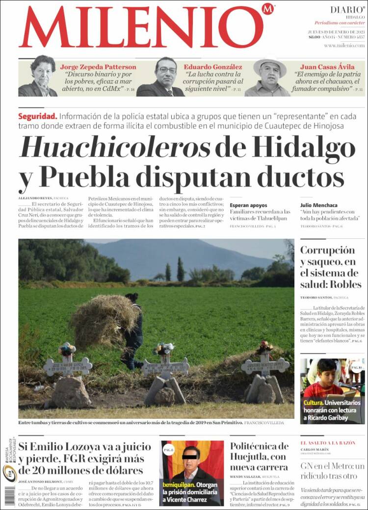 Portada de Milenio de Hidalgo (México)