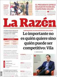 Portada de La Razón (México)