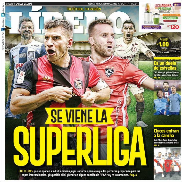 Portada de Líbero (Per&uacute;)