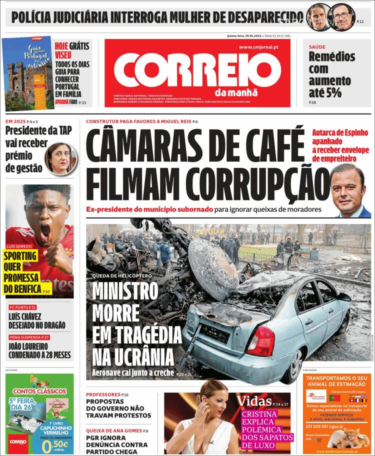 Portada de Correio da Manhã (Portugal)