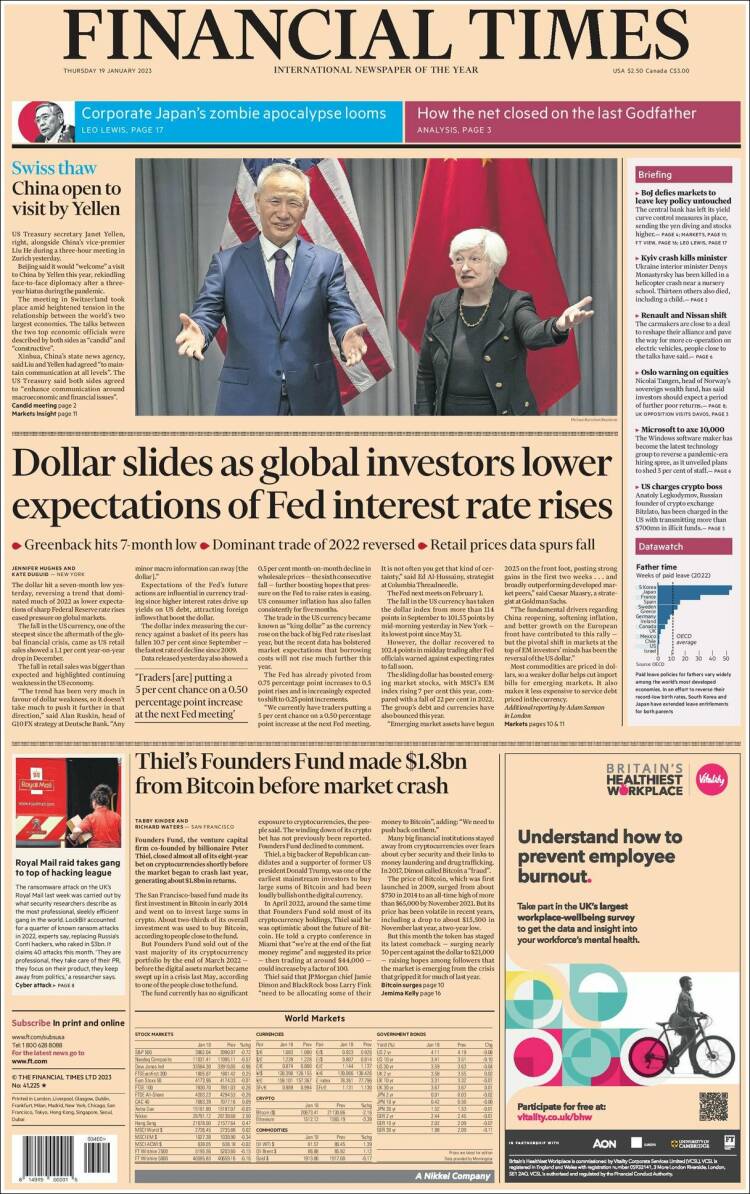 Portada de Financial Times - USA (USA)