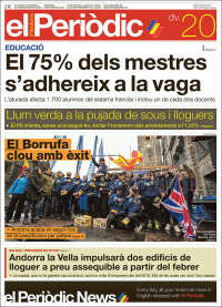 Portada de El Periòdic d'Andorra (Andorra)
