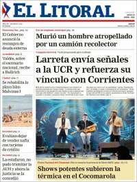 Portada de El Litoral Corrientes (Argentina)