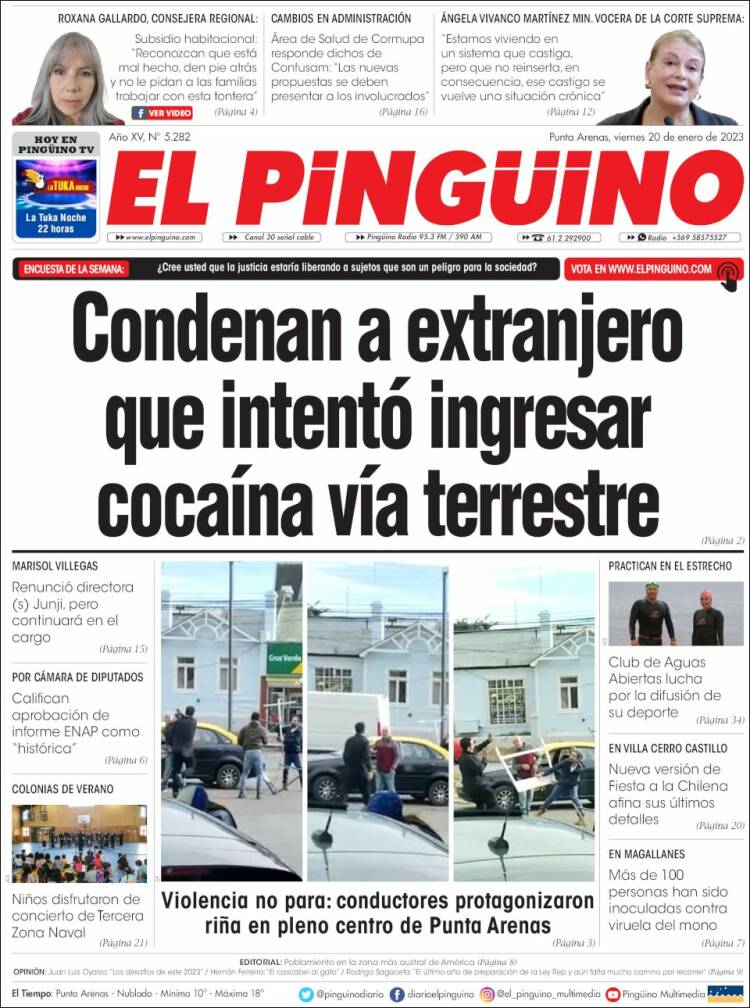 Portada de El Pingüino (Chile)