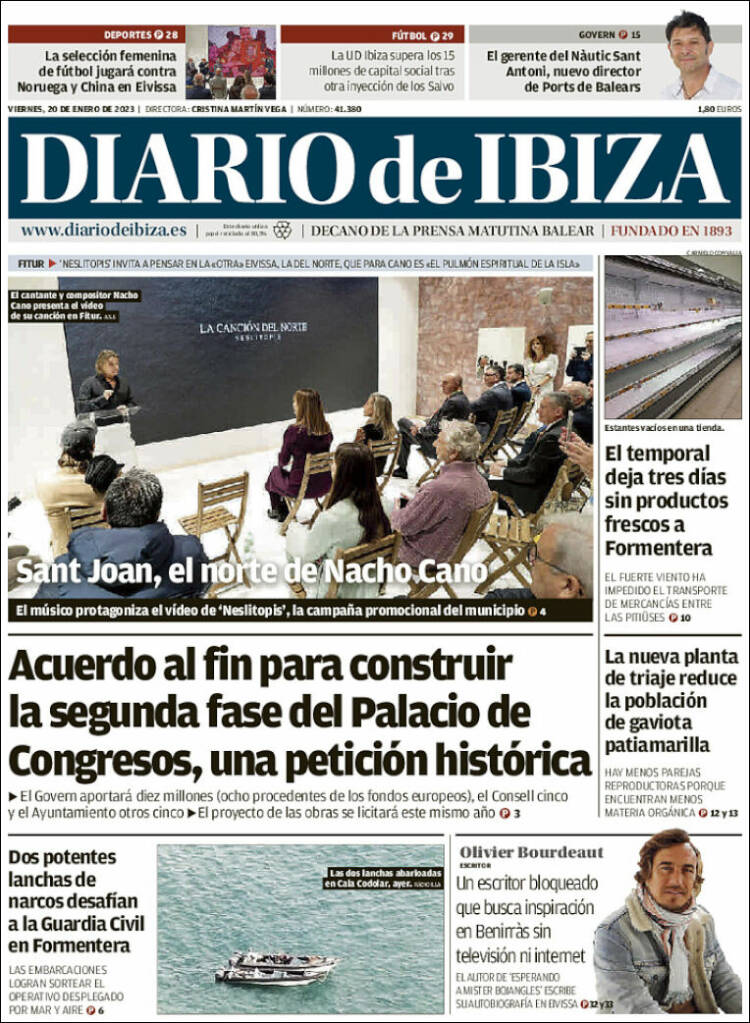 Portada de Diario de Ibiza (Espa&ntilde;a)