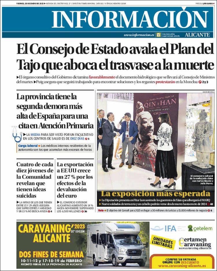 Portada de Diario Información (Espa&ntilde;a)