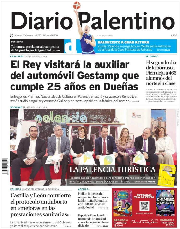 Portada de Diario Palentino (Espa&ntilde;a)