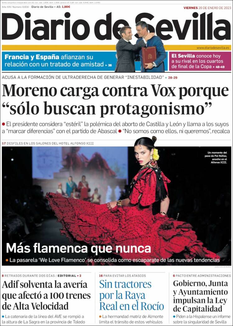 Portada de Diario de Sevilla (Espa&ntilde;a)
