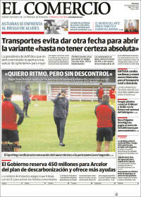 Portada de El Comercio - Gijón (Espa&ntilde;a)